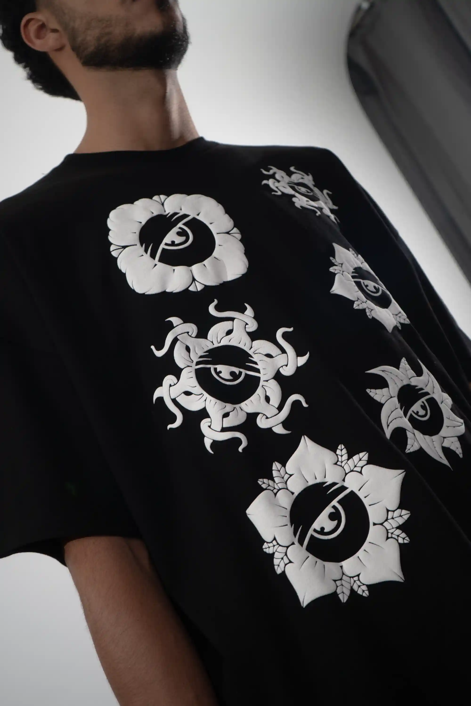 Maglietta Oversize Fiori - Thumbnail