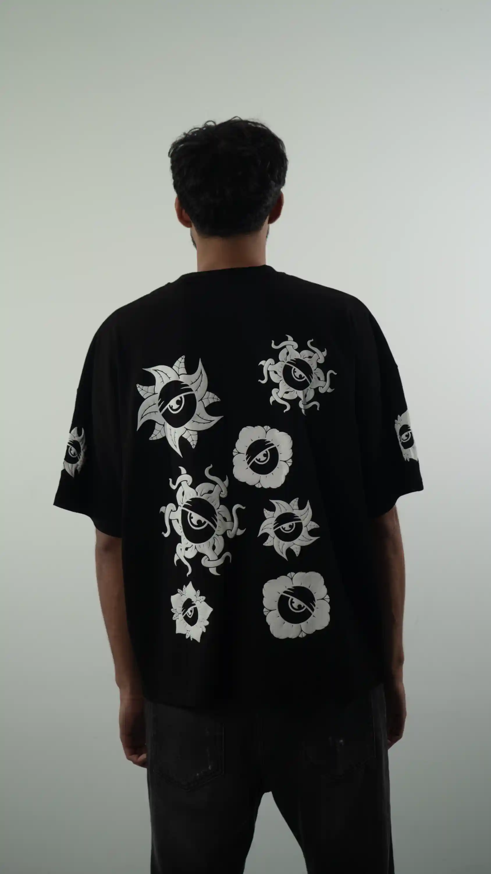 Maglietta Oversize Fiori - Thumbnail