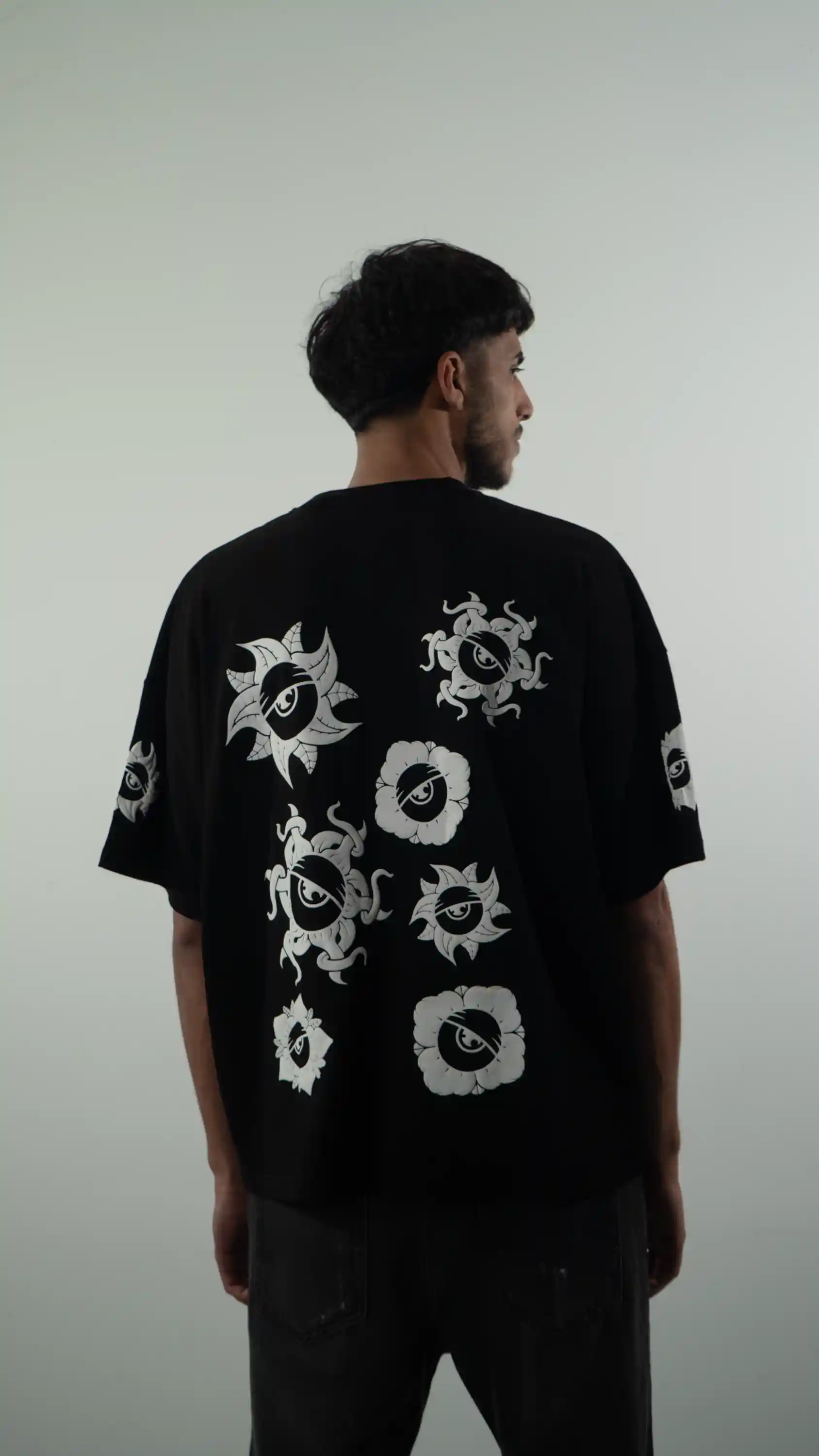 Maglietta Oversize Fiori - Thumbnail