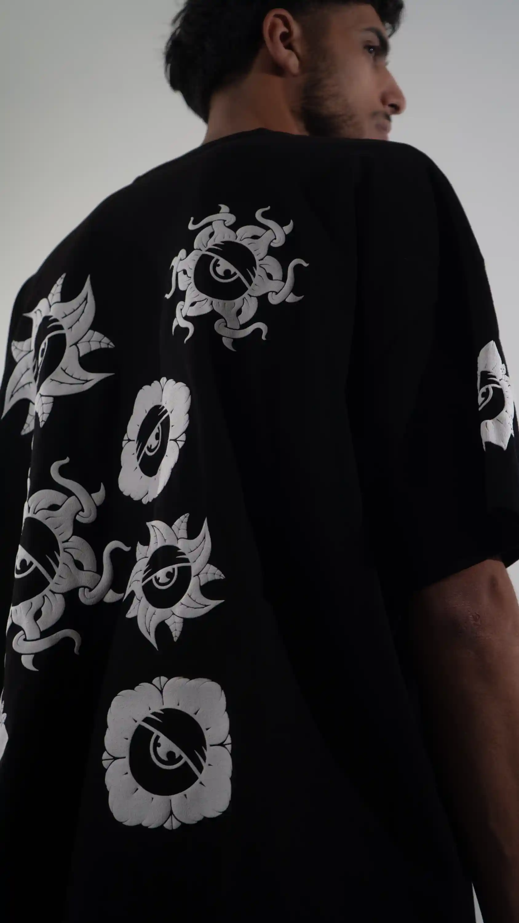 Maglietta Oversize Fiori - Thumbnail