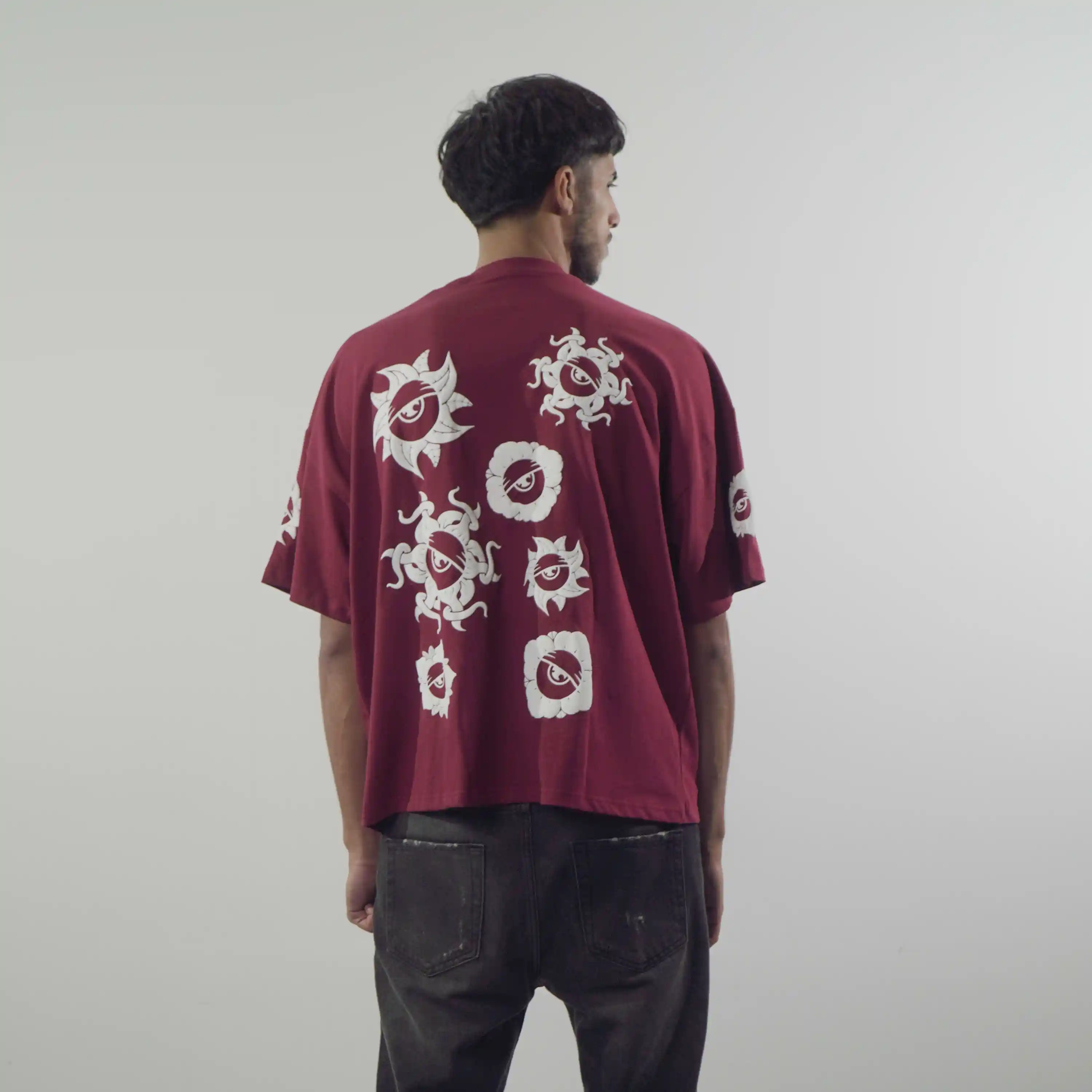 Maglietta Oversize Fiori - Thumbnail