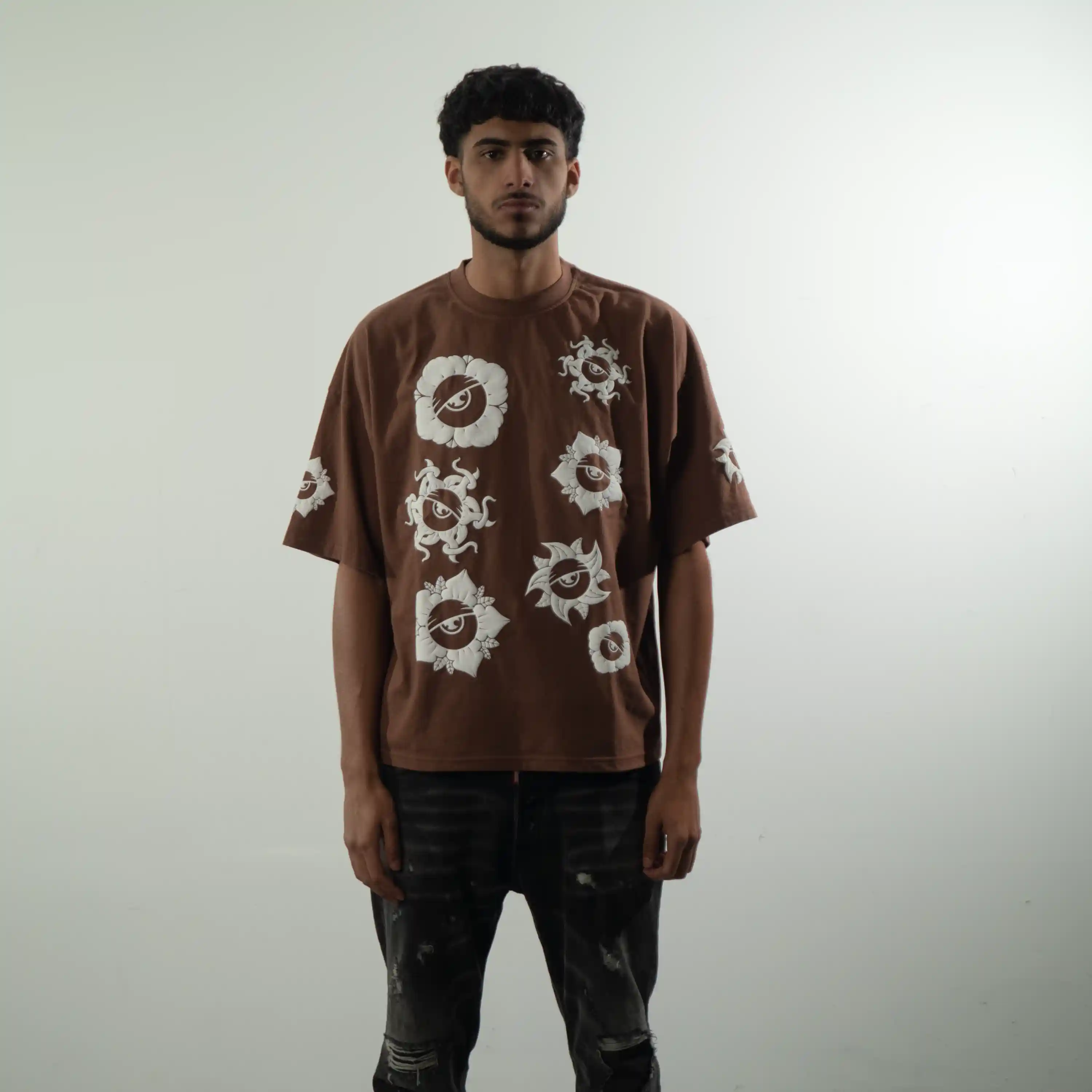 Maglietta Oversize Fiori - Thumbnail