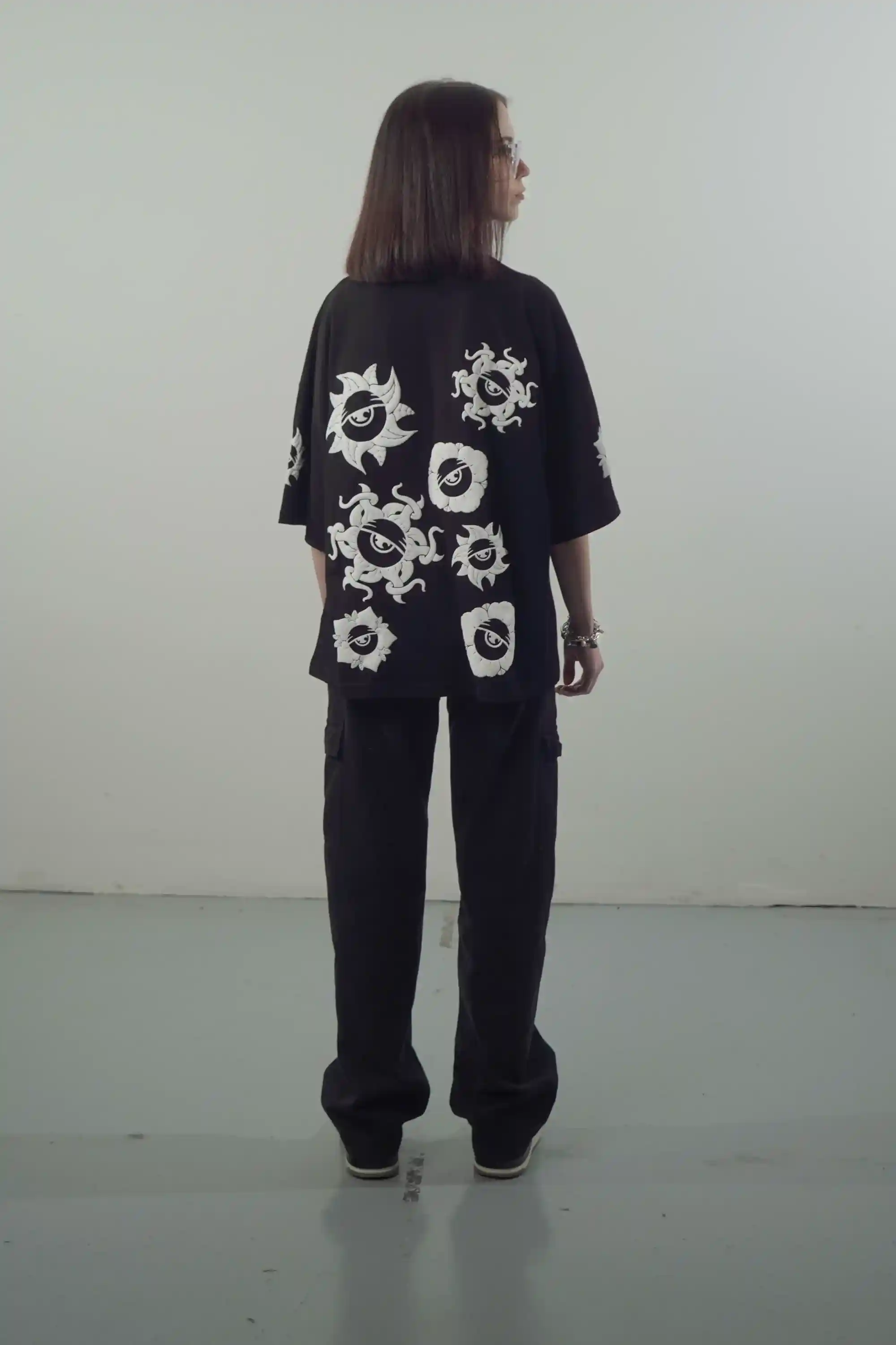 Maglietta Oversize Fiori - Thumbnail