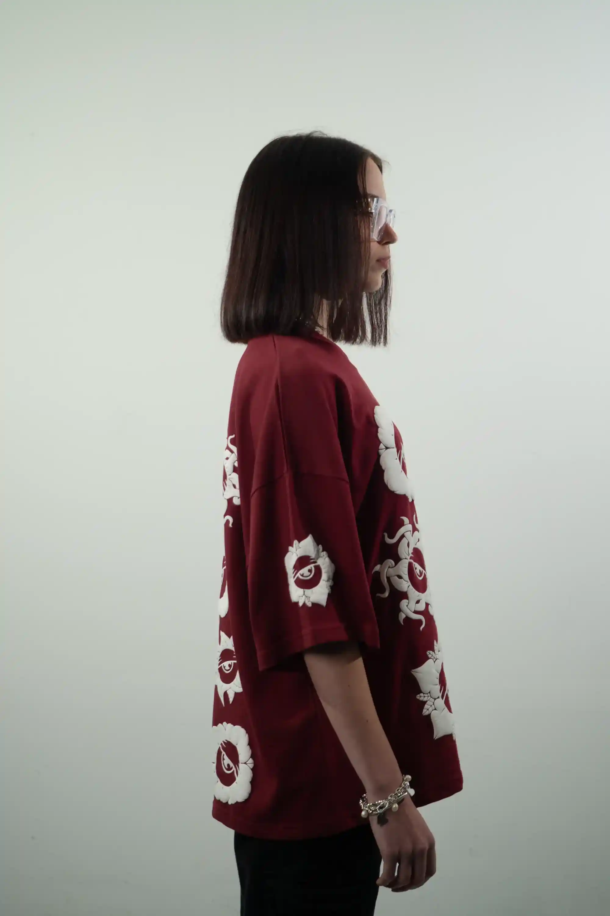 Maglietta Oversize Fiori - Thumbnail