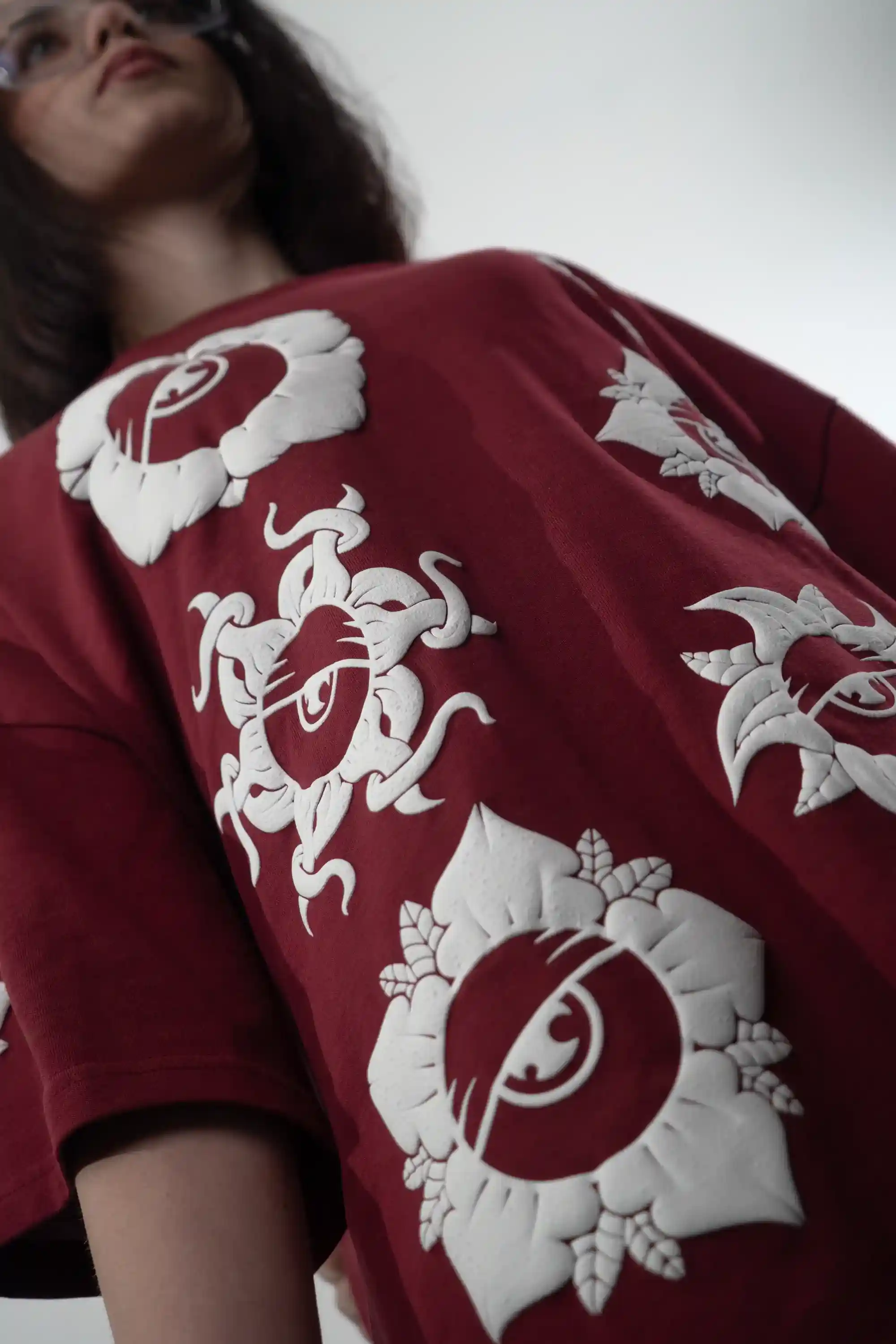 Maglietta Oversize Fiori - Thumbnail