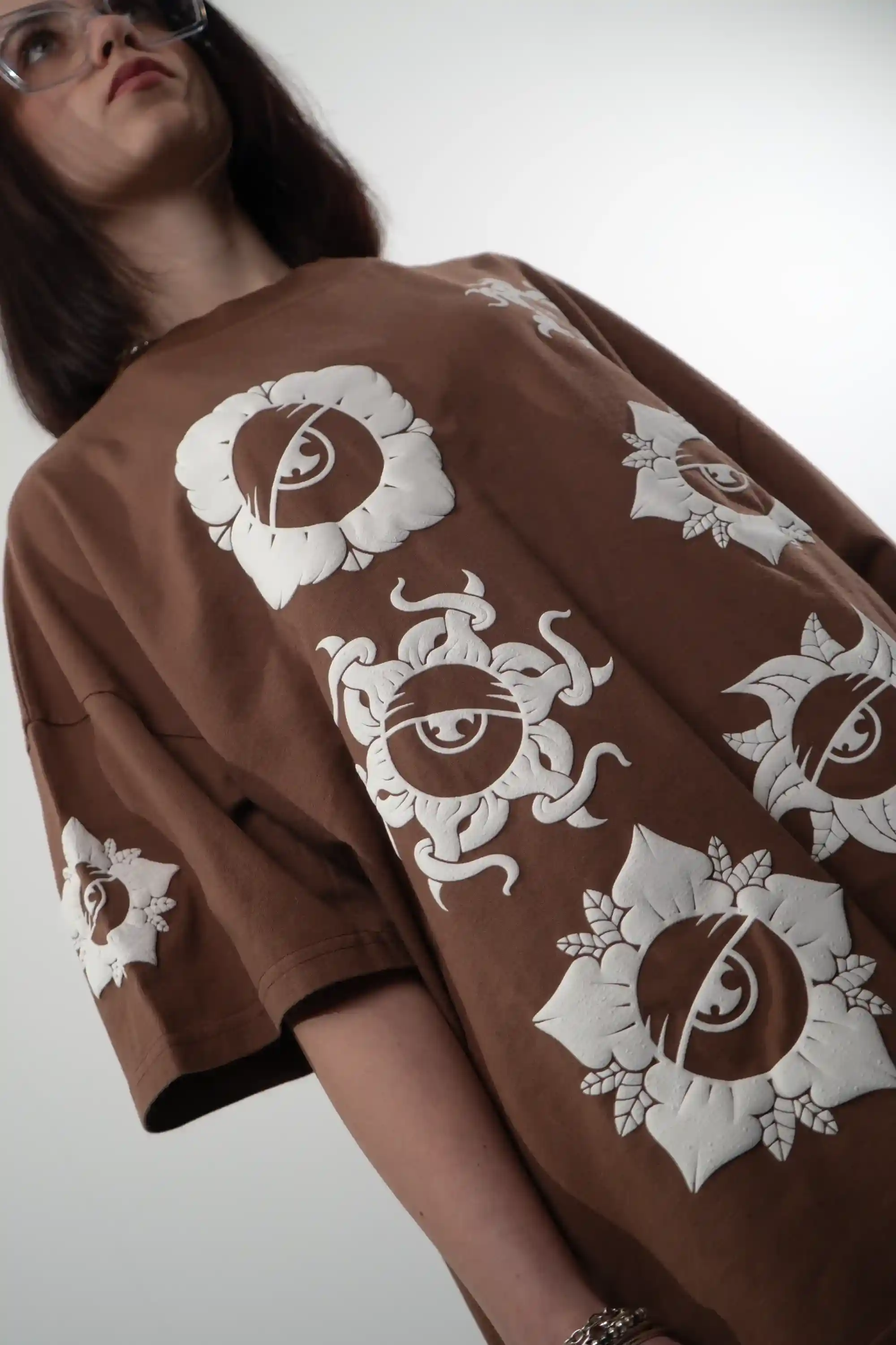 Maglietta Oversize Fiori - Thumbnail