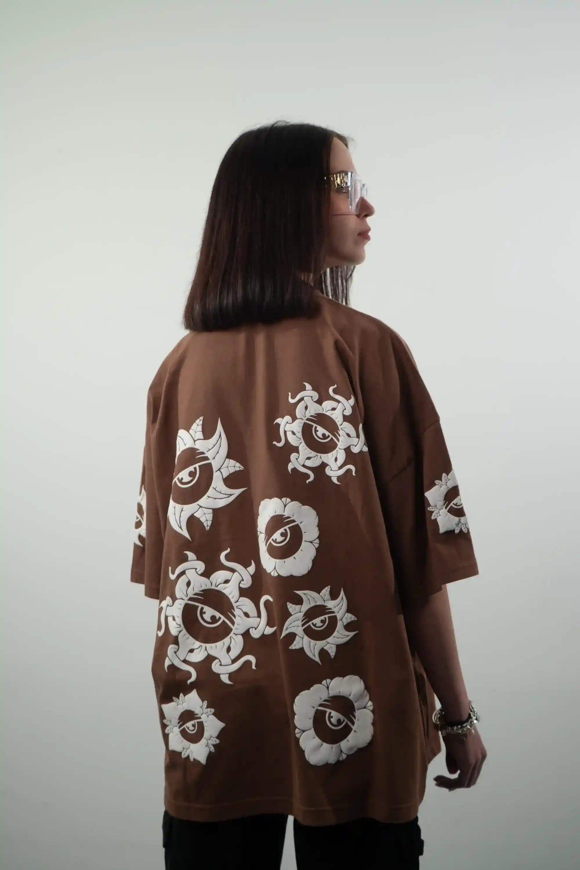 Maglietta Oversize Fiori - Thumbnail