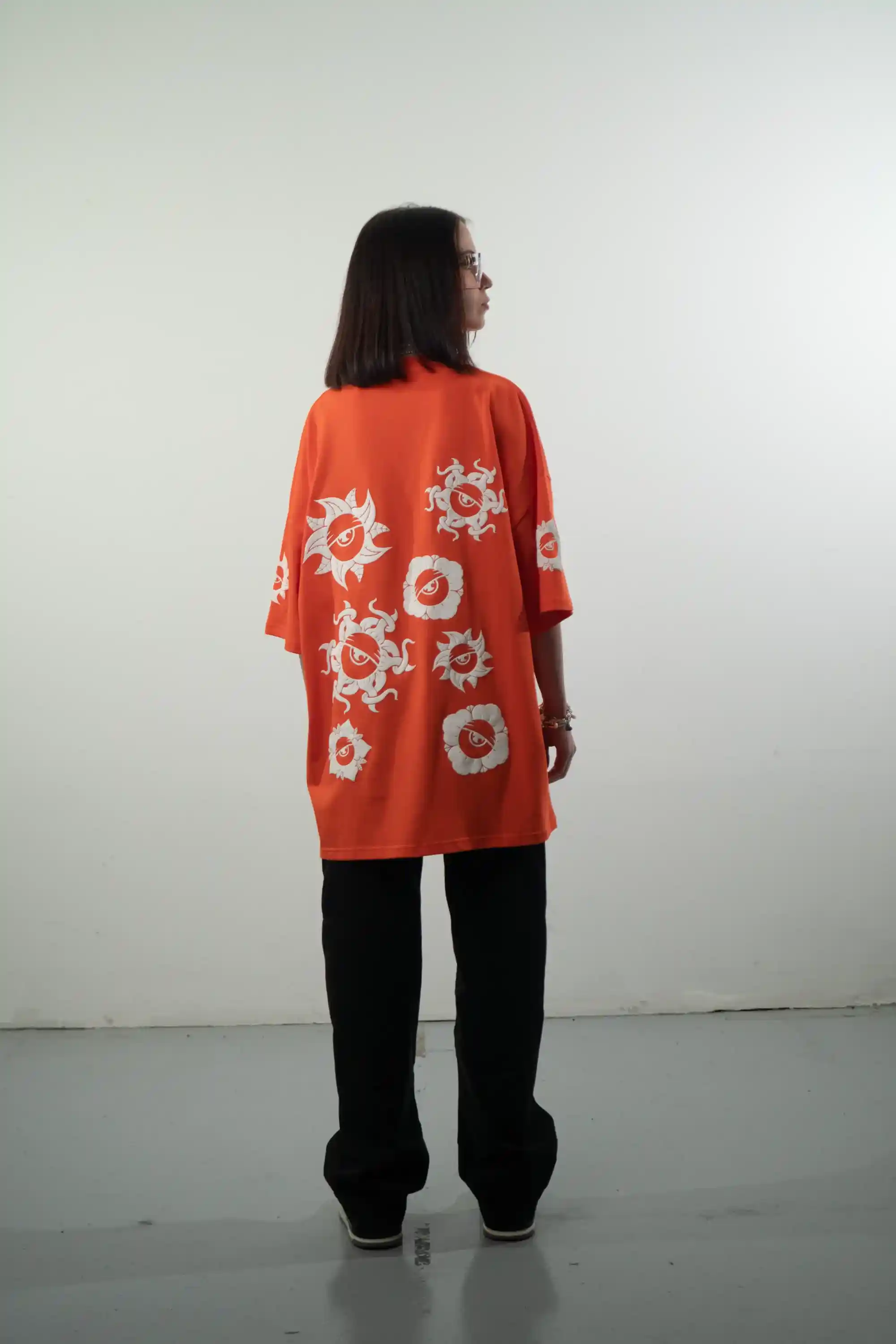 Maglietta Oversize Fiori - Thumbnail